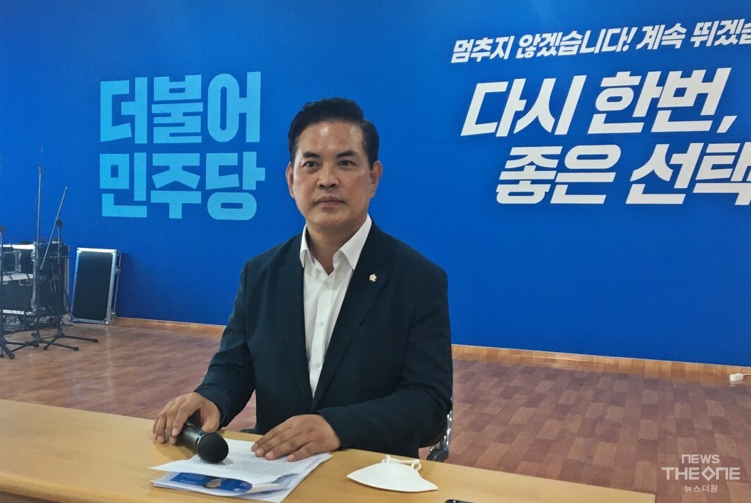 민주당 박영순 시당위원장. (사진=이장호 기자) 