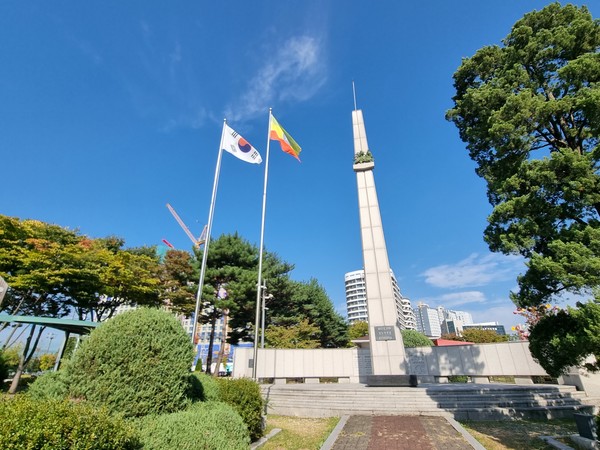 춘천에티오피아 한국전참전기념비. (전운성)