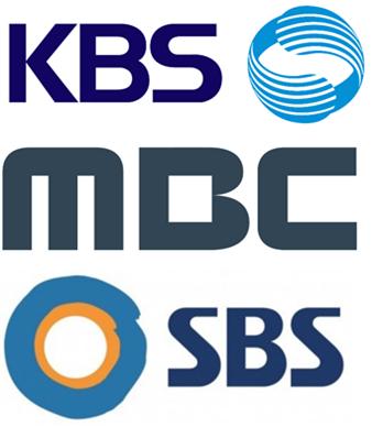 지상파 3사(KBS, MBC, SBS) 로고 / 사진 출처=KBS, MBC, SBS