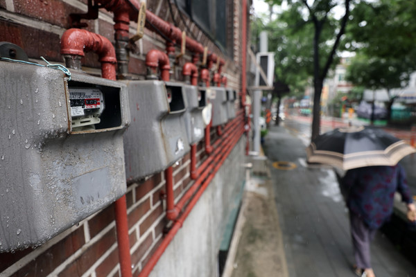 서울 시내 한 건물의 가스계량기 모습(사진=연합뉴스)